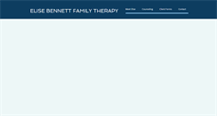 Desktop Screenshot of elisebennettfamilytherapy.com